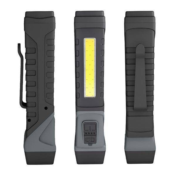 Magnetic Rotating COB Flashlight w/ Strong Beam