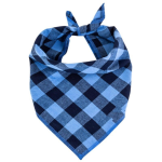 Plaid Polyester Dog Bandana — Large Bib Design for Pet