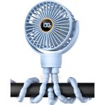 Octopus Mini Fan – Rechargeable with Digital Display