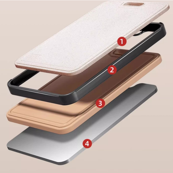 Food-Grade Wheat Stainless Steel Cutting Board—Antibacterial