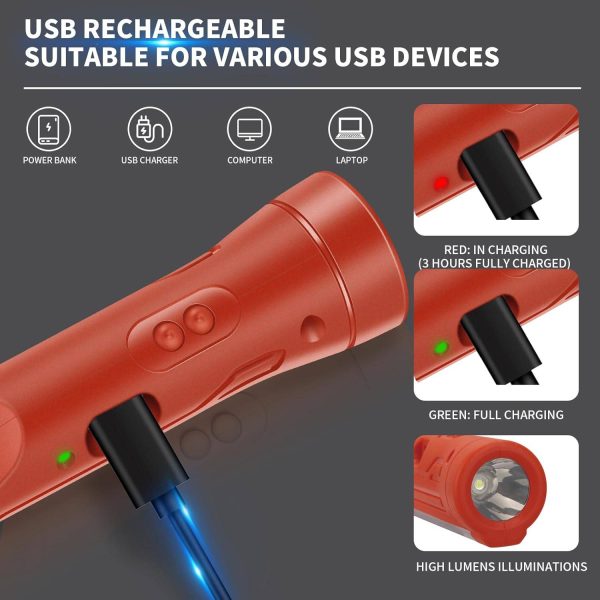 Emergency Safety Flashlight – Window Breaker & Strobe Light