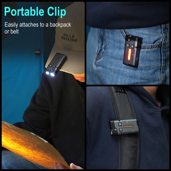 Mini USB Keychain Flashlight – High-Lumen Dual-Mode RGB