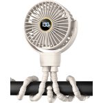 Octopus Mini Fan – Rechargeable with Digital Display