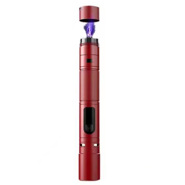 Rechargeable Tactical LED Flashlight w/ Arc Lighter & Alarm