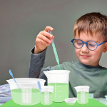 Easy-Clean Silicone Measuring Cup with Stirring Rod