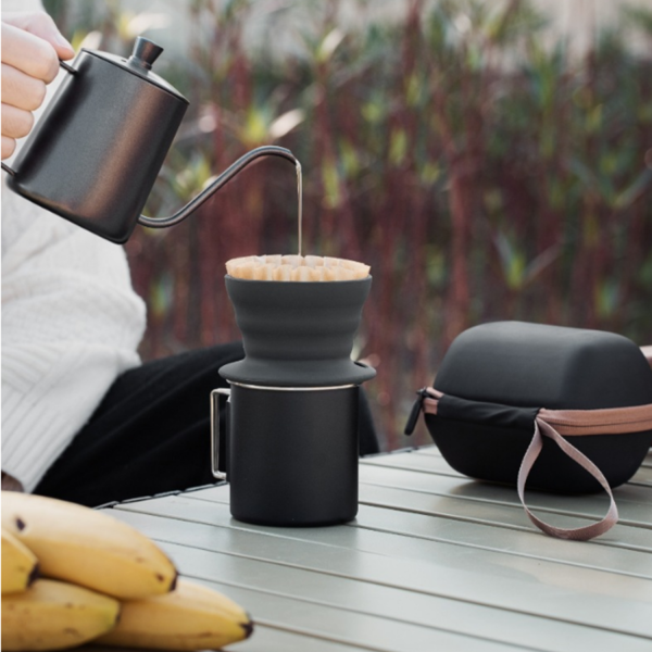 Portable Camping Coffee Kit –Hand Drip Set with Cup & Filter