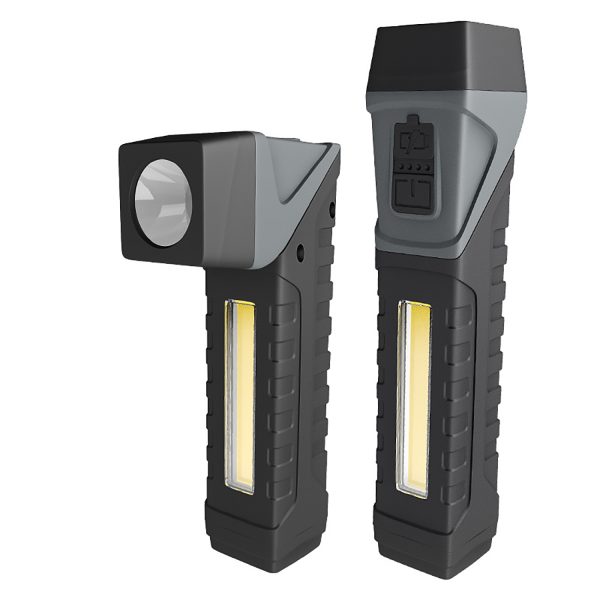 Magnetic Rotating COB Flashlight w/ Strong Beam