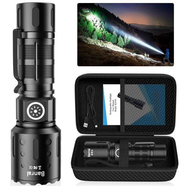 USB-C Rechargeable Flashlight – Waterproof & Zoomable