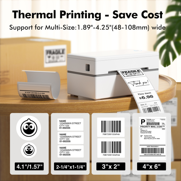 Portable Thermal Bluetooth Label Printer for Small Business