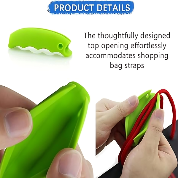 Shopping Bag Silicone Handle Grip – Reusable Carrier Tool