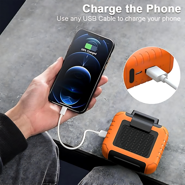 Portable Rechargeable Hanging Waist Fan –Bladeless & Cooling
