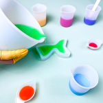 Easy-Clean Silicone Measuring Cup with Stirring Rod