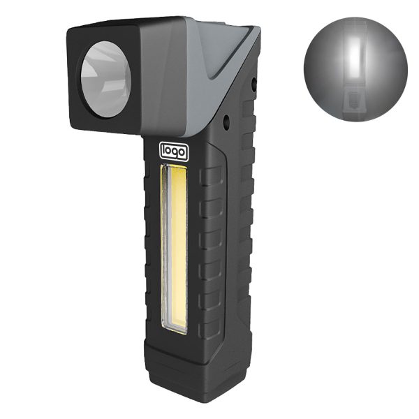 Magnetic Rotating COB Flashlight w/ Strong Beam