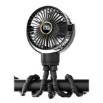 Octopus Mini Fan – Rechargeable with Digital Display
