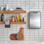 Food-Grade Wheat Stainless Steel Cutting Board—Antibacterial