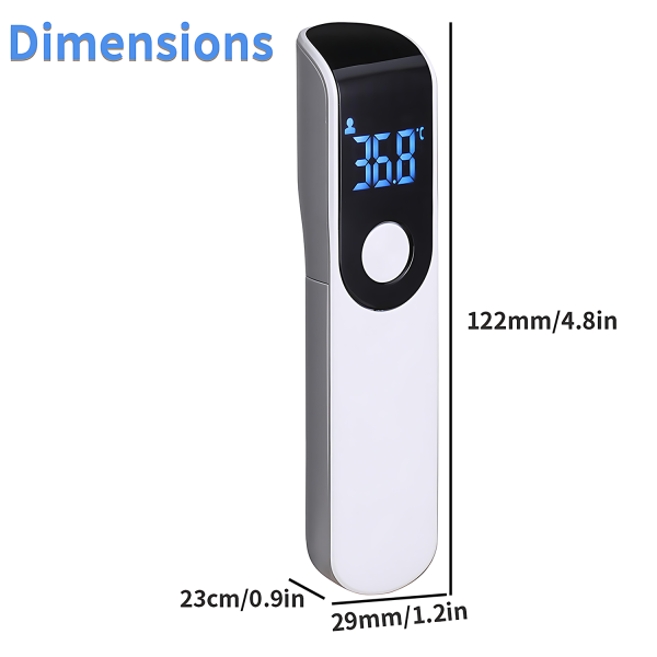 Portable Infrared Thermometer – Non-Contact & LCD Display