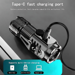 Three-Eyed Rechargeable LED Flashlight – Zoom & Magnetic