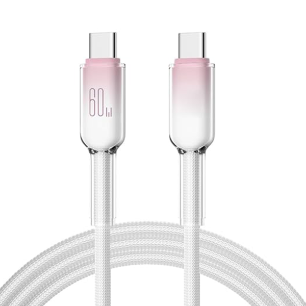 60W Fast Charging USB Type-C Cable – Ice Crystal Design