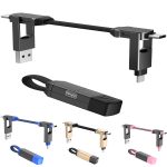 4-in-1 Magnetic Charging Cable Keychain for Phone