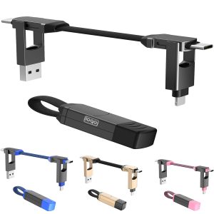 4-in-1 Magnetic Charging Cable Keychain for Phone
