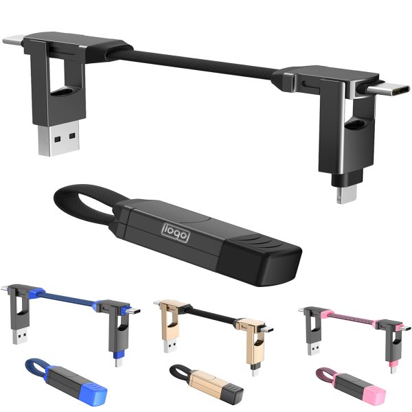 4-in-1 Magnetic Charging Cable Keychain for Phone