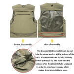Multi-functional Outdoor Quick-Drying Vest w/ Mesh & Zipper