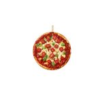 Cute Acrylic Pizza Slice Christmas Ornament For Tree Decor