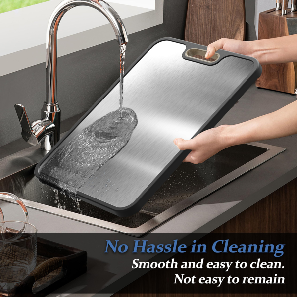 Food-Grade Wheat Stainless Steel Cutting Board—Antibacterial
