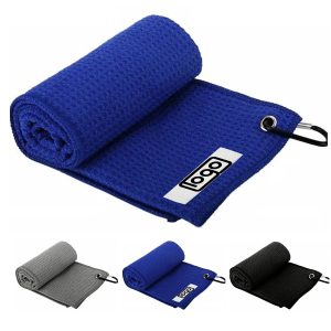 Waffle Microfiber Soft Golf Towel –Quick Drying & Absorbency
