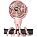 Octopus Mini Fan – Rechargeable with Digital Display