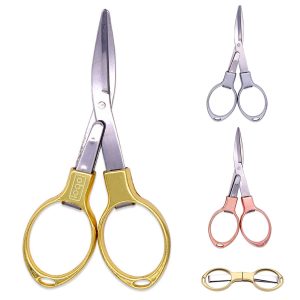 Mini Folding Scissors – Portable Multi-Tool w/ Metal Handle