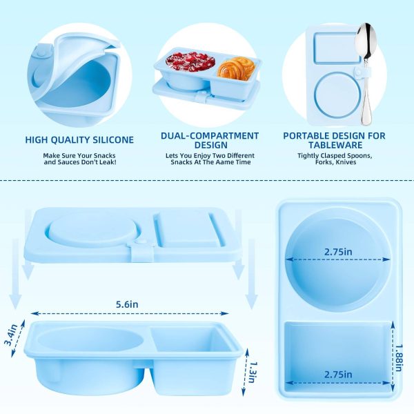 Leakproof Silicone Food Storage Box – Portable & Compartment