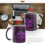 13oz Heat Sensitive Color Changing Ceramic Skull Design Mug