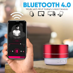 Metal Wireless Bluetooth Speaker – Compact & Deep Bass