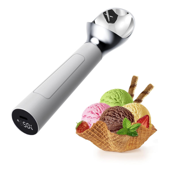 Heated Ice Cream Scoop – Stainless Steel & Ergonomic