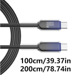 60W Fast Charging USB Type-C Cable – Ice Crystal Design