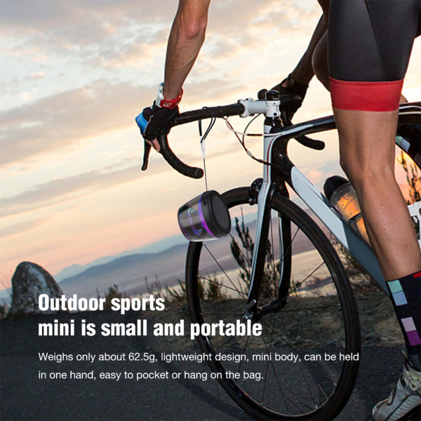 Portable Mini Bluetooth Speaker – Magnetic Base & RGB LED