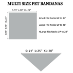 Plaid Polyester Dog Bandana — Large Bib Design for Pet