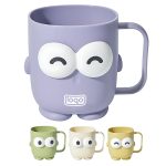 16oz Cute Big-eyed Household Mouthwash Cup with Handle