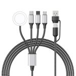 Magnetic 4-in-1 Charging Cable for Phone & Watch