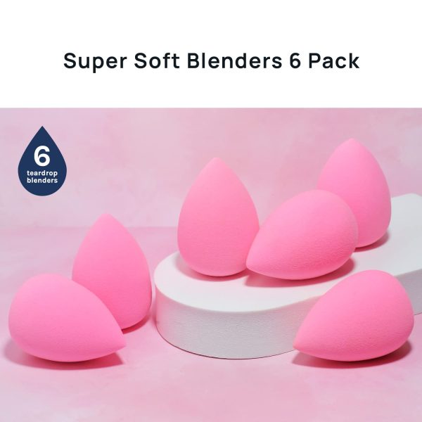 6PCS Soft Wet Dry Dual-Use Makeup Sponge Set