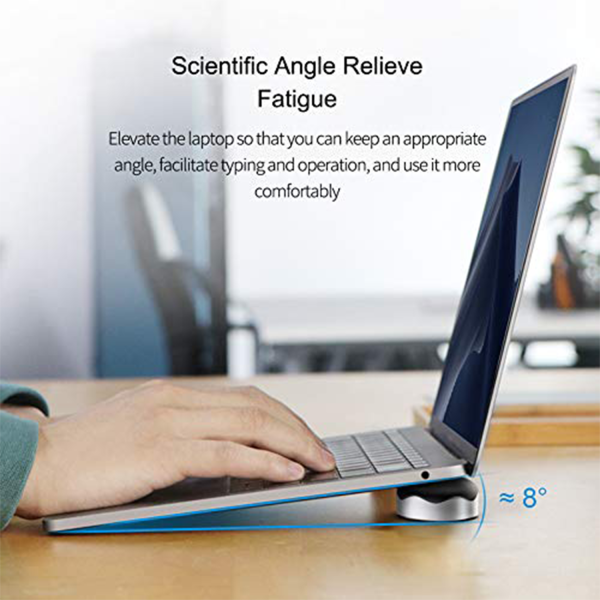 Portable laptop cooling base pad—desktop heightening stand