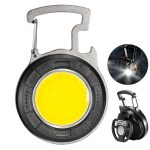 COB Rechargeable Keychain Flashlight with Bottle Opener