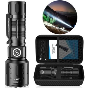 USB-C Rechargeable Flashlight – Waterproof & Zoomable