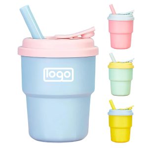 12oz Children's Silicone Straw Cup – BPA-Free & Spill-Proof