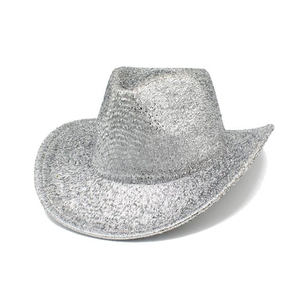 Lightweight Holographic Cotton Party Cowboy Hat