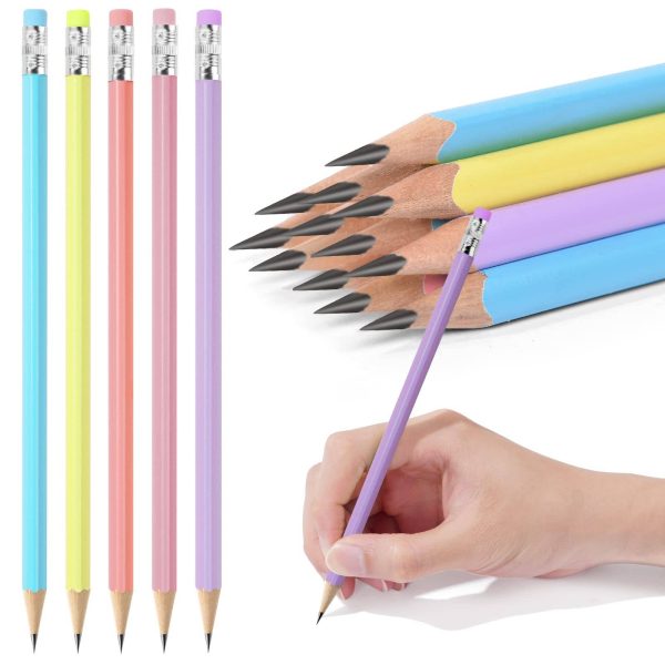 Wooden Pencils - Smooth Writing & Easy Sharpening