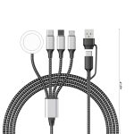 Magnetic 4-in-1 Charging Cable for Phone & Watch