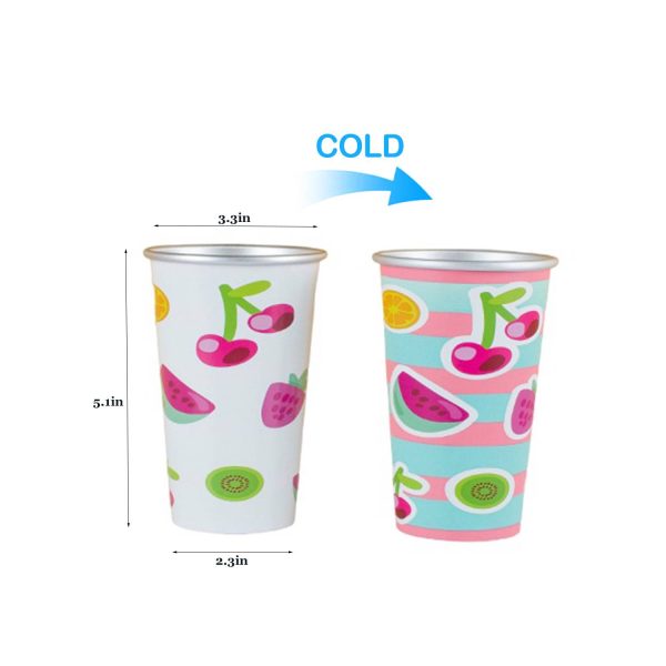 15oz Color-Changing Aluminum Cup – Roll Edge & Outdoor Use