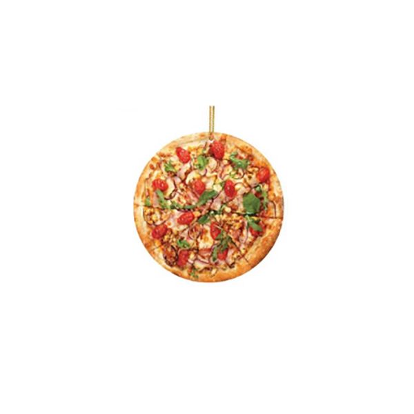 Cute Acrylic Pizza Slice Christmas Ornament For Tree Decor